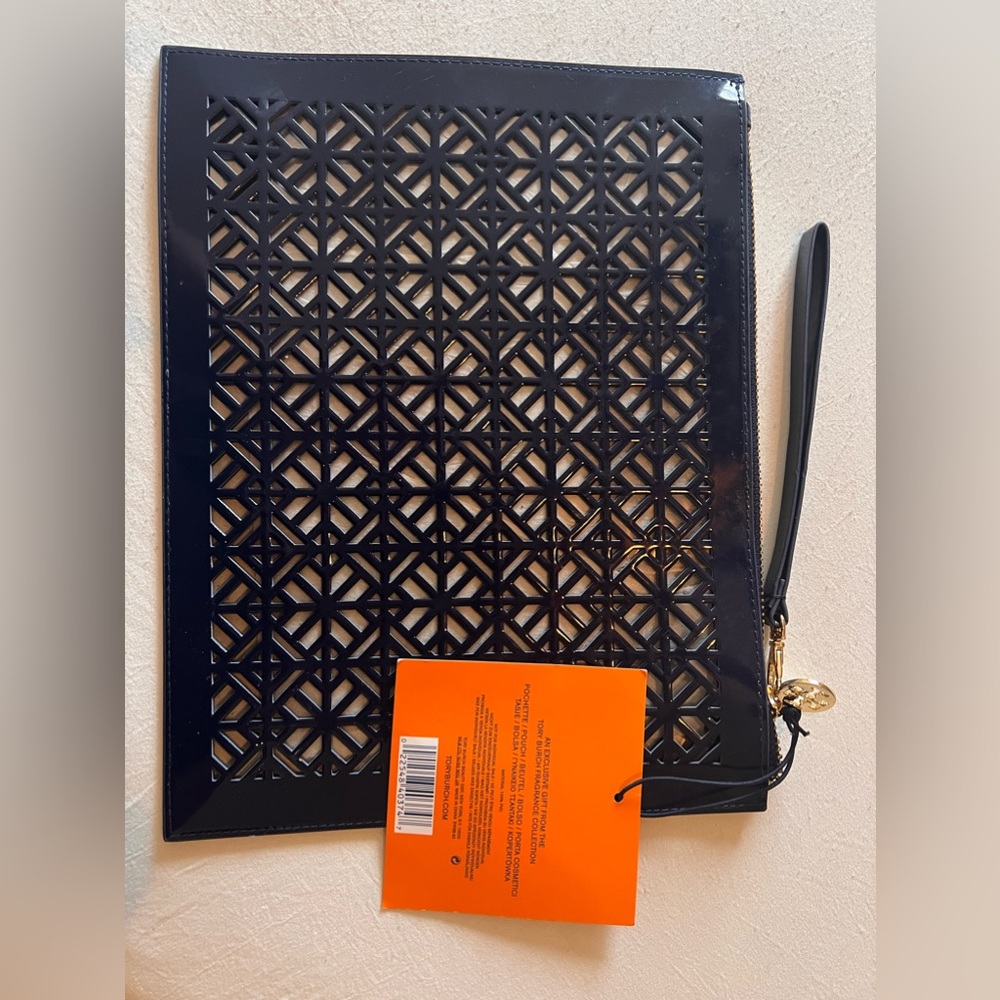 Tory Burch cosmetic wristlet
